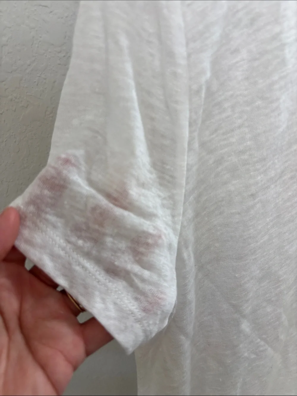 J. Crew White 100% linen V-Neck slubTank - Picture 5 of 6